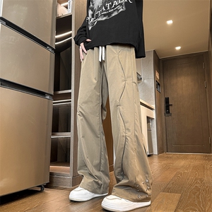 美式复古高街工装裤男潮牌设计感微喇叭裤宽松休闲裤 K7300-P47图片