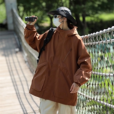 现货足男女防水黑色冲锋衣外套户外夹克爬山登山服JK602-P75，男装夹克，电商B327
