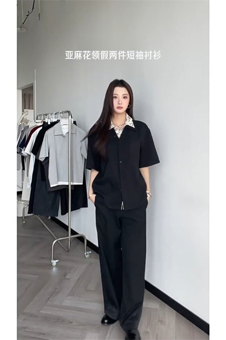 网络图慎用图片只做展示大货已到翻领假两件衬衫DCS78045P65控98,男装衬衫,星座226-2