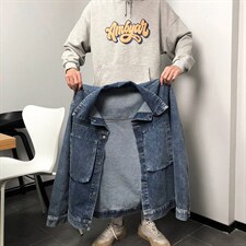 21秋装牛仔夹克机能 超火外套韩版潮流工装 牛仔衣 A071-303-P80图片