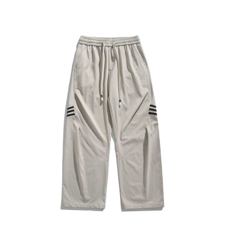 春夏新款面料闪兵直筒拖地裤潮牌微喇叭休闲裤8223-特批30控58,男装休闲裤,电商C305A