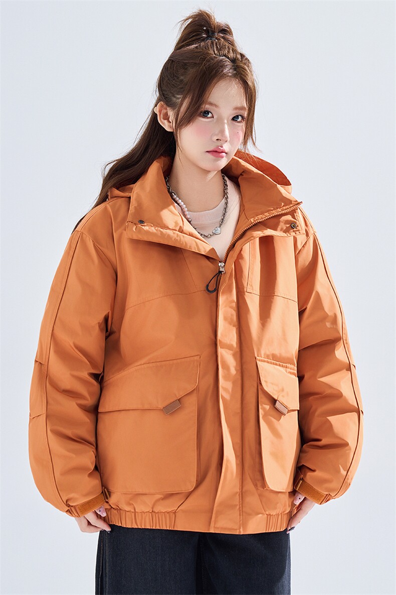 新款冬季大码羽绒棉服棉袄连帽工装韩版宽松外套A436-2533-P98,男装棉衣,电商A436