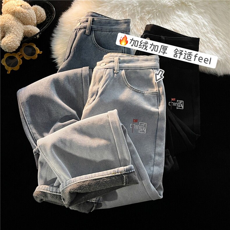k806J-p55-控68薄款45控68 大量备货加绒宽松大码牛仔裤cityboy图片