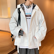 秋装休闲宽松百搭外套嘻哈新款潮牌男纯色夹克棒球服W1443-P55，男装夹克，星座512-4