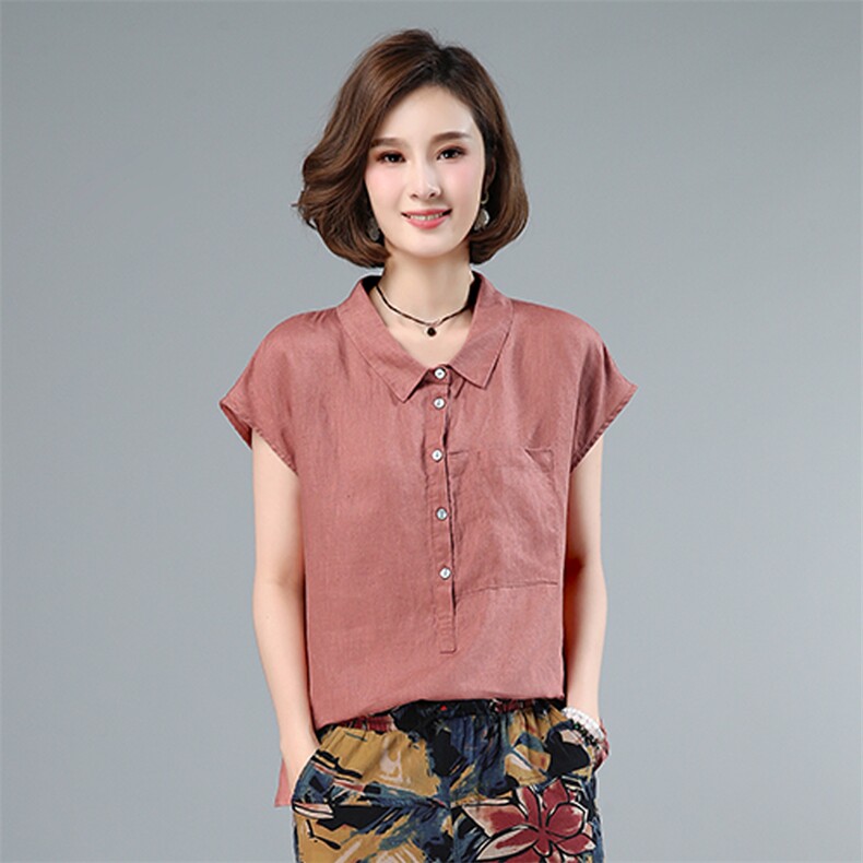 2023年夏季纯色通勤立领套头无袖口袋排多扣上衣，女装大码女装，叶笙衣