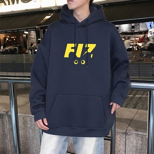 CM171P60加绒P65新品连帽卫衣重磅纯棉大码外套图片