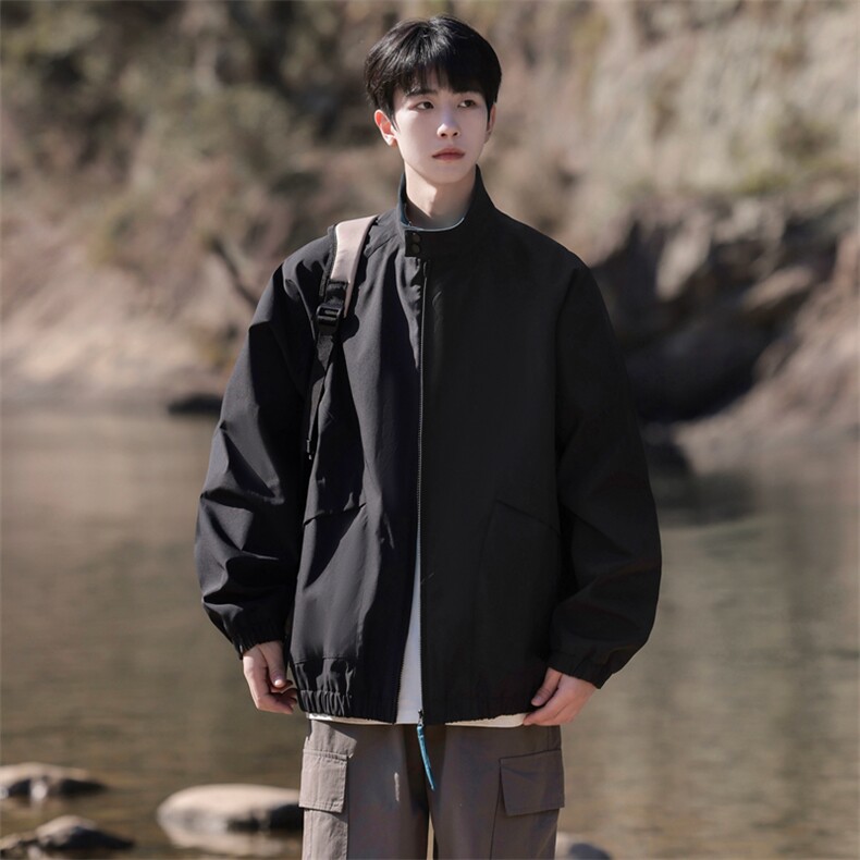2025秋秋新款现货户外夹克男撞色立领外套DSA157B-JK2502-特P75,男装夹克,电商A157B