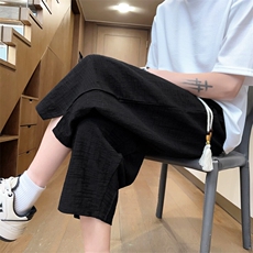 夏季小脚七分裤男纯棉纯色男士休闲裤宽松运动裤潮A266-KZ882-P56，男装休闲裤，电商A266