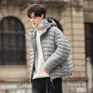 充绒210g加厚羽绒服冬季90白鸭绒连帽羽绒外套男2800-P475控898图片