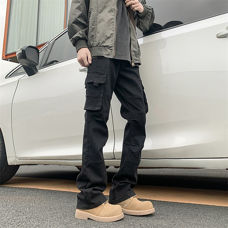 A408-1-23K60647-P65-X88-M-3XL美式高街休闲直筒小脚工装牛仔裤,男装牛仔裤,电商A408