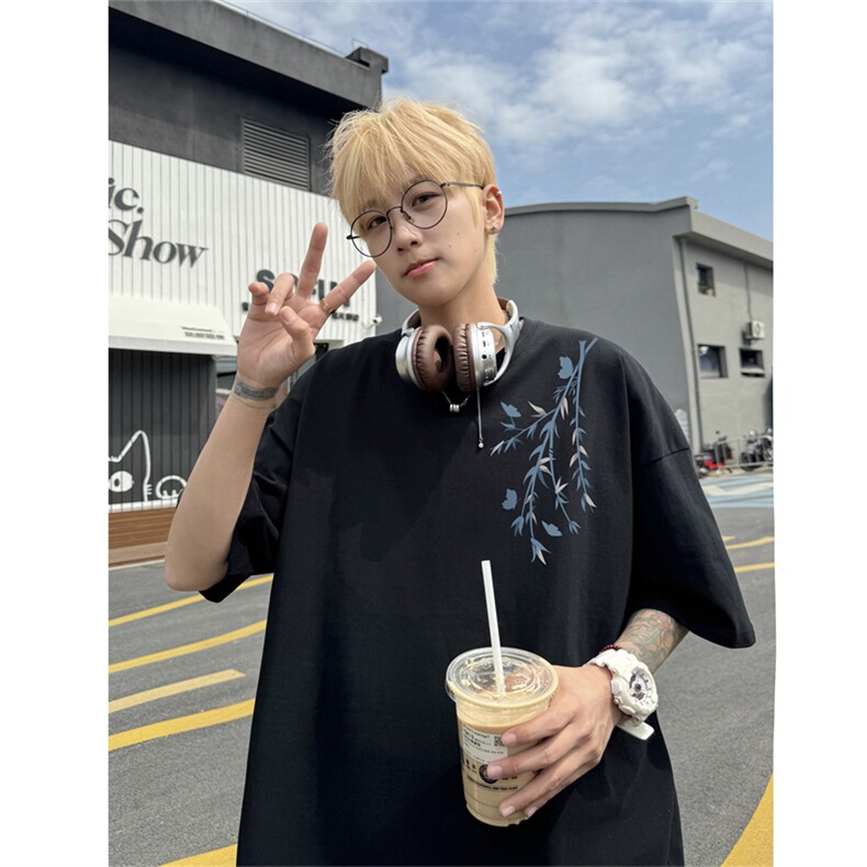 220G夏季新款纯棉圆领短袖T恤DT442-特P19控38,男装T恤,电商B370