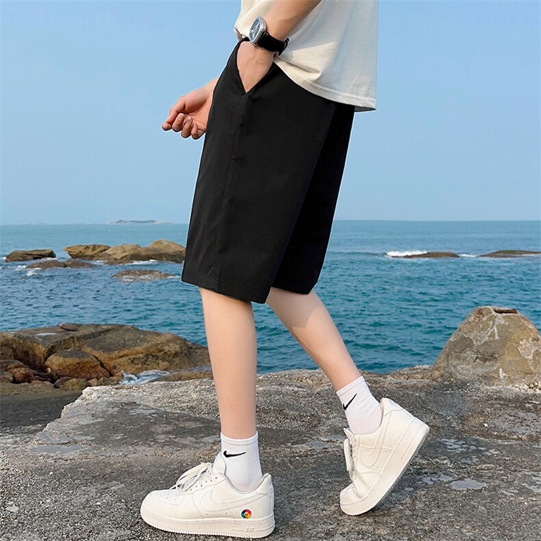 平铺夏季男士短裤男ins速干冰丝裤子宽松休闲五分裤西裤K817P28,男装牛仔裤,星座1107