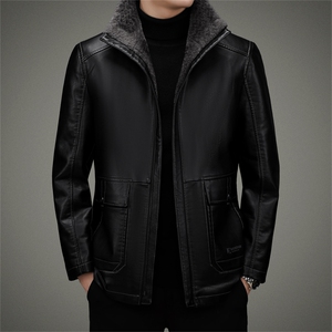 AW2252钱塘2020-3中年男士秋冬季羽绒厚款商务休闲夹克外套P210,男装皮衣,钱塘207-3