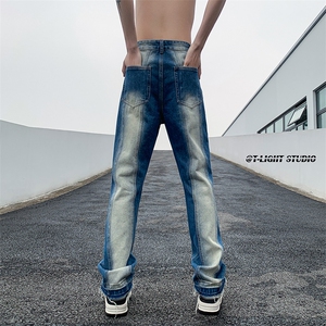 B221 美式ins高街暗黑小众毛边修身小脚牛仔裤 LK23020-P60 控78图片