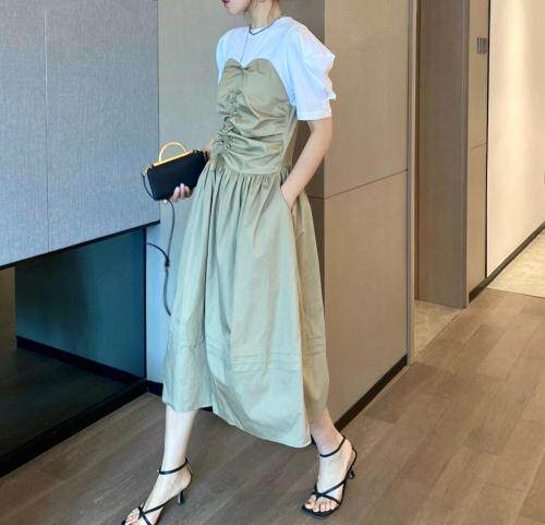 休闲连衣裙，女装连衣裙，露彩