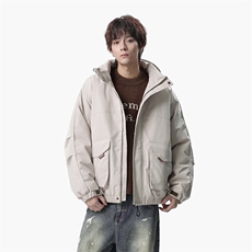 无影墙加棉加厚美式机能工装棉服男女冬季休闲连帽外套-A2356P95，男装棉衣，电商B241