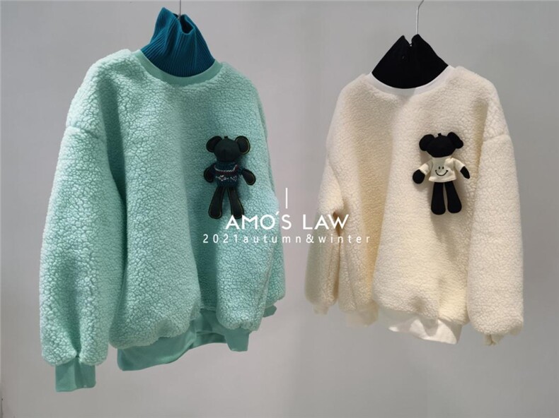 小熊卫衣，女装卫衣/绒衫，AMO