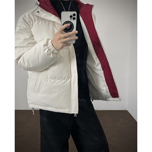 冬季clean撞色棉服中性加厚连帽短款棉衣 HZ8811-特P68不议价图片