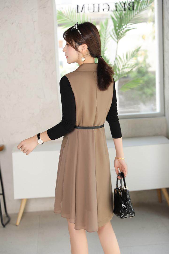 时尚两件套风衣裙，女装风衣，湘怡服饰