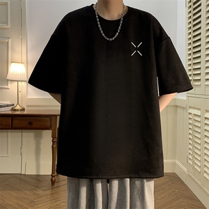 麂皮绒短袖t恤男大码半袖男 JD82305-P25图片