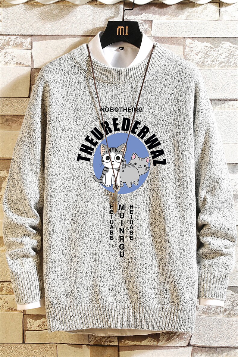 M19160-P45加绒款-P65加厚加绒毛衣男大码毛线衣男针织衫砖墙,男装针织衫/毛衣,电商A040A