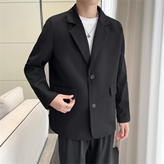 秋季休闲小西服男装外套西服男XF001-P75控128黑色尺码到4XL，男装西服，星座210-1