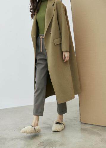 冬季新款双面羊绒大衣，女装，拉嘉图