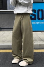2025夏秋衔接新款解构痞帅高街男大码弯刀阔腿裤K24011-特P35控68，男装休闲裤，电商A001-1