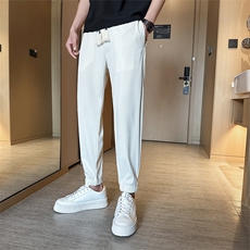 大夏季冰丝空调裤九分裤男小脚裤---A210-DYK8100-P45，男装休闲裤，星座210-3