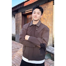 现货~自制撞色格子翻领工装外套哈灵顿夹克JK991P78，男装夹克，星座908