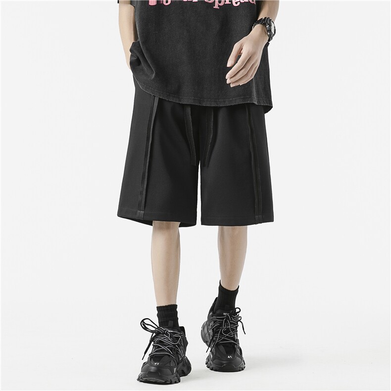 抖音品质夏季新款潮流设计宽松休闲短裤B315-K24134-特p25控48,男装休闲裤,电商B315