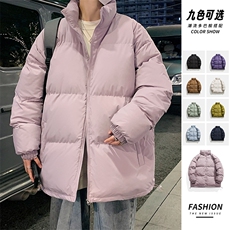主推十万现货新款港版纯色港风立领宽松保暖棉衣外套CYMY9099-P55，男装棉衣，电商A128