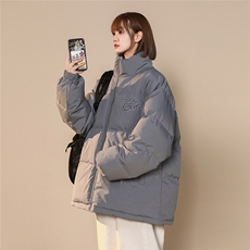中性22冬季新款潮流字母时尚百搭宽松保暖立领棉衣MY2051P85控118，男装棉衣，A247A