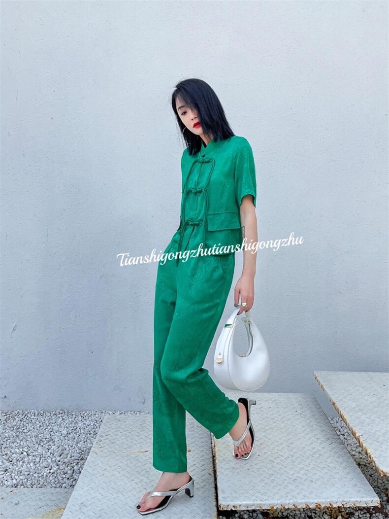 风盘扣套裤，其它，天使公主