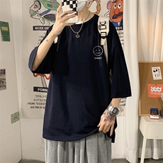 Q11072-P30春夏季七分袖t恤男大码五分袖男短袖中袖，男装T恤，电商A040