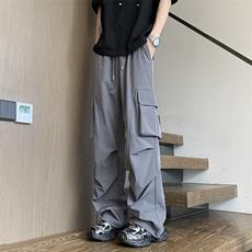 春夏新款冰丝工装伞兵抽绳休闲裤XZ604-K207-特P35控68，男装工装外套，星座604