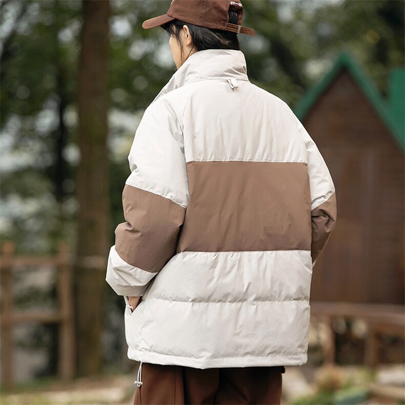 2026冬季新款男日系潮牌立领白鸭绒羽绒服加厚拼色外套YR18-F253,男装羽绒服,电商A101（原外27）