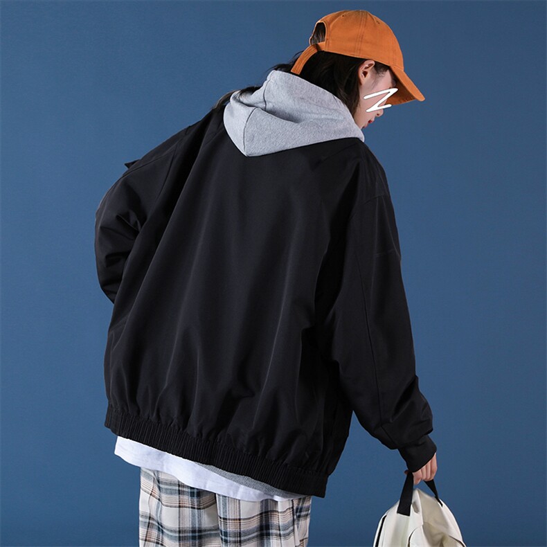 2021秋季新蒙马特日系大码宽松外套棒球领男大口袋夹克潮J902-P65,男装夹克,电商A001
