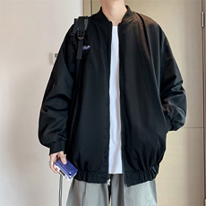 潮设计感格子双面穿棒球服oversize百搭炸街外套W1240-P60，男装夹克，星座512-2