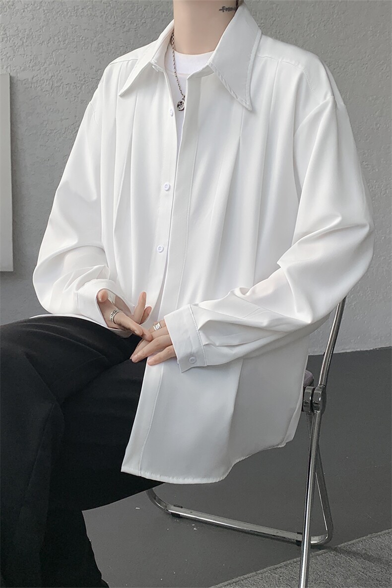春秋男士衬衫外套韩版休闲长袖衬衫打底西装领四季可穿衬衫P45,男装T恤,电商B319