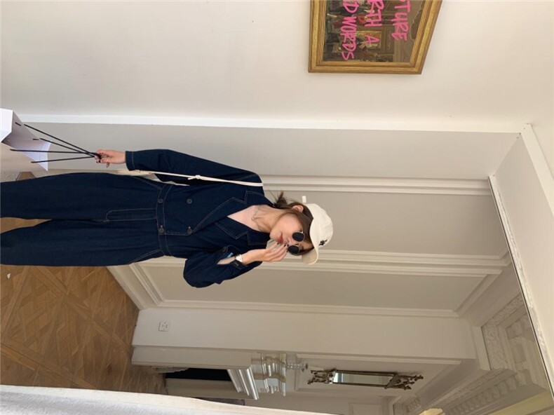 牛仔连体裤，女装连体裤，肆尔