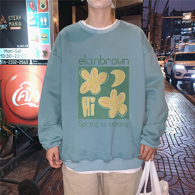 港风中性情侣大码休闲运动套头潮卫衣男外套WY7271P28,男装卫衣,星座227-7