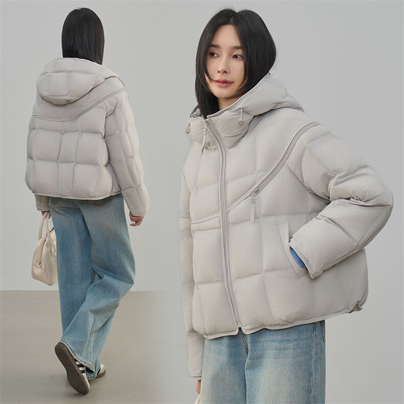 2025年冬季休闲风保暖常规90白鸭绒,女装羽绒服,阳光伊恋
