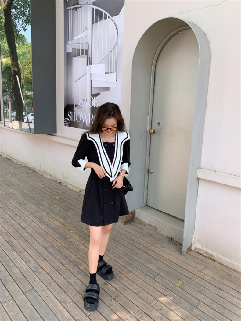 秋季新款韩版时尚洋气连衣裙！，女装连衣裙，蜜雪·薇琪