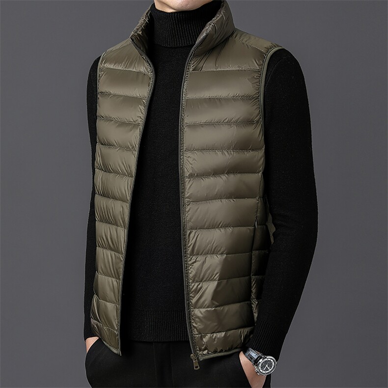 达标50绒秋冬新款轻薄羽绒服马甲男士轻羽绒背心坎肩YR912-P55，男装背心/马甲，星座301D(原星座1004-8）