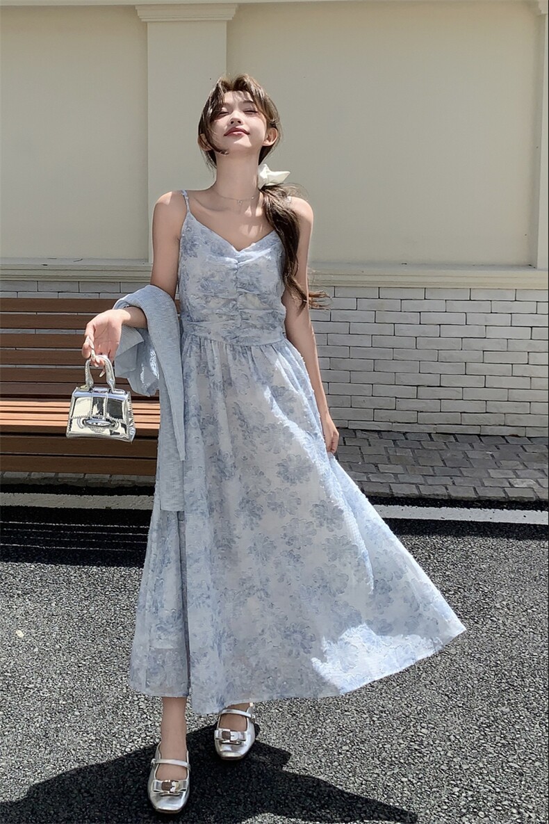 现货防晒衫吊带裙套装2564P145K218,女装套装/套裙,2C201