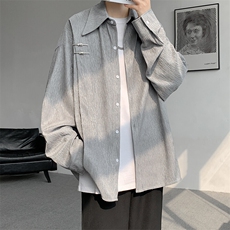 【25春现货】CS7136-P55控78大码新中式风重磅高品质衬衫，男装衬衫，电商D232
