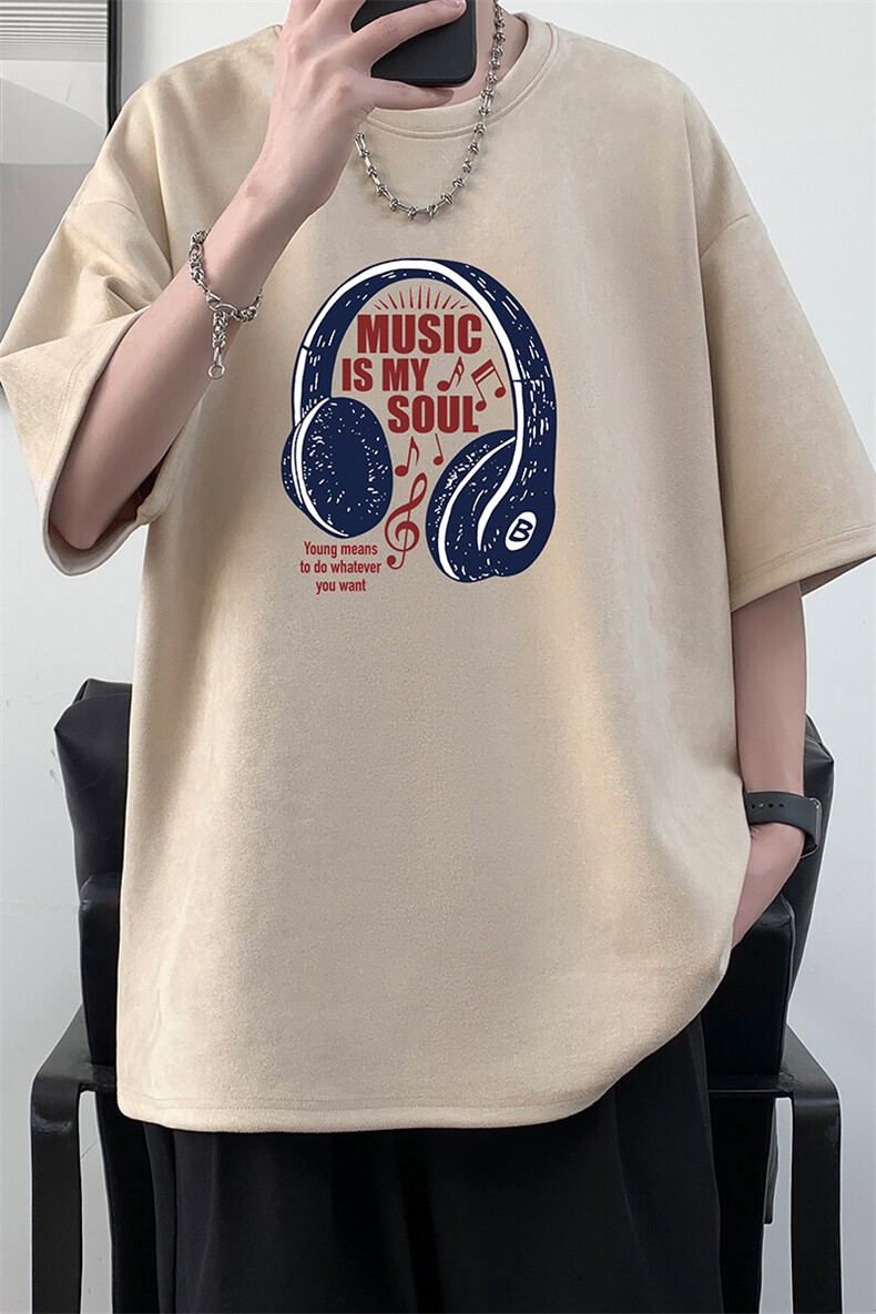 麂皮绒短袖t恤男大码半袖男JD82422-P25,男装T恤,电商A040