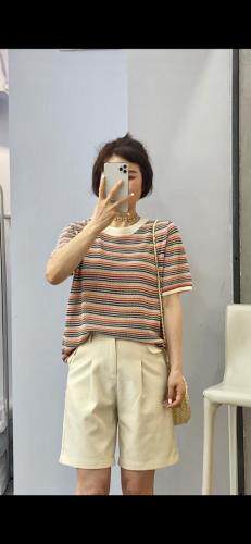 夏季天丝针织短袖，女装，聖仕莲