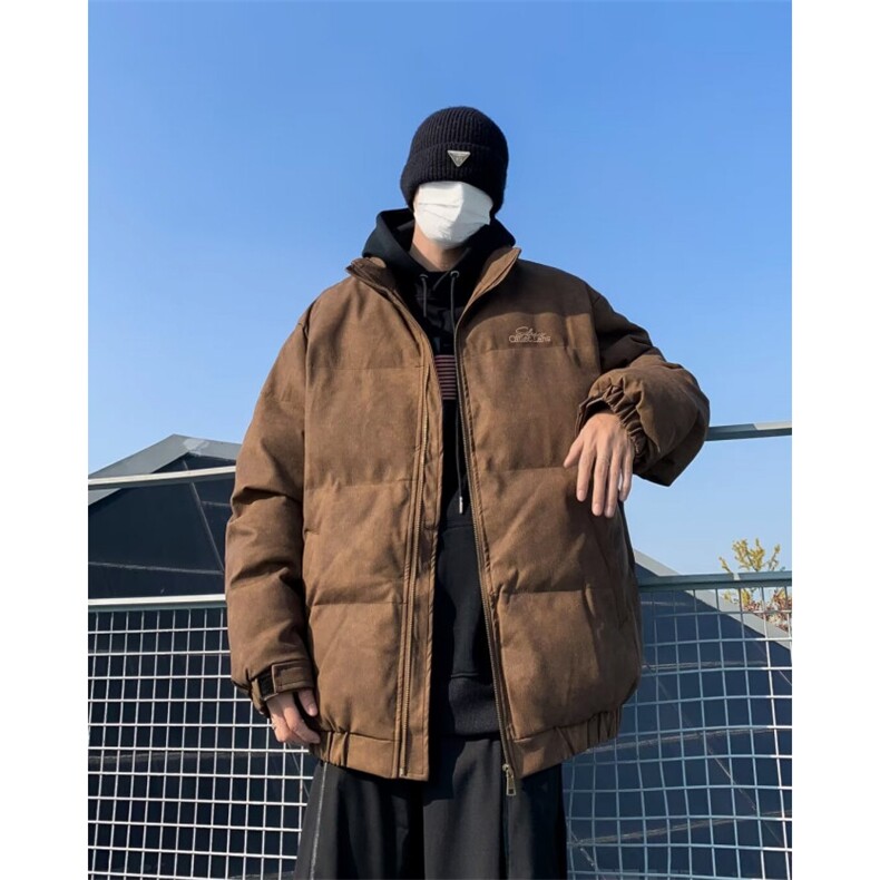 美拉德加厚皮棉服男冬季2024新款面包服美式M9052-P95,男装棉衣,星座1109-3